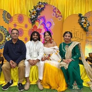 Indian-Pakistani wedding backdrop